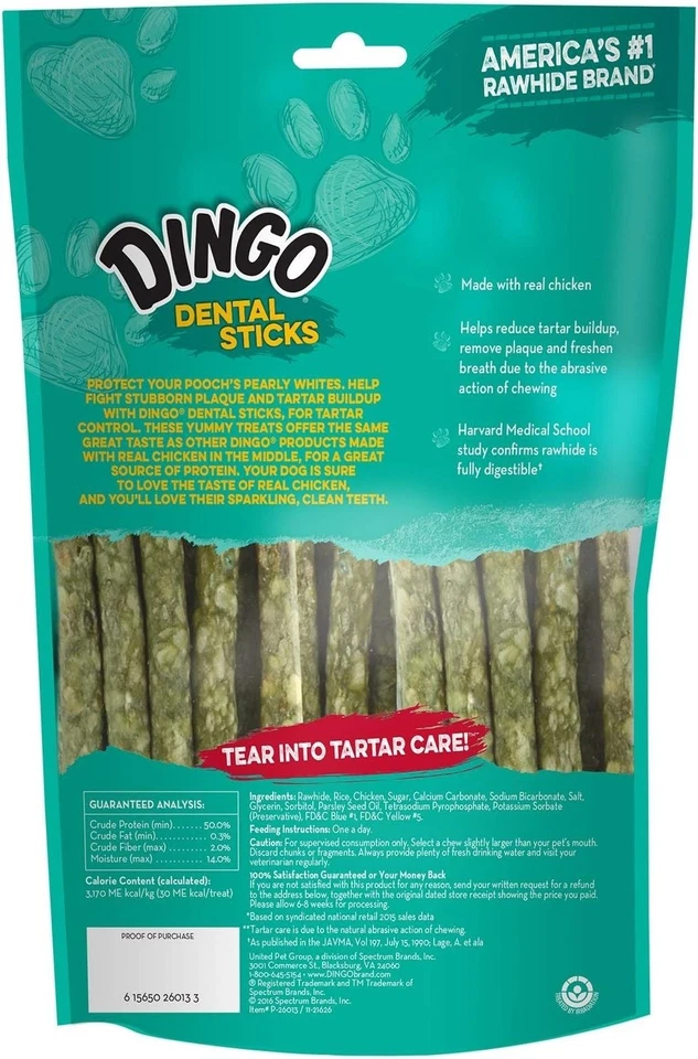 Dingo Tartar And Breath Dental Sticks For All Dogs, 20 Sticks Per Pack - Image 2 of 4