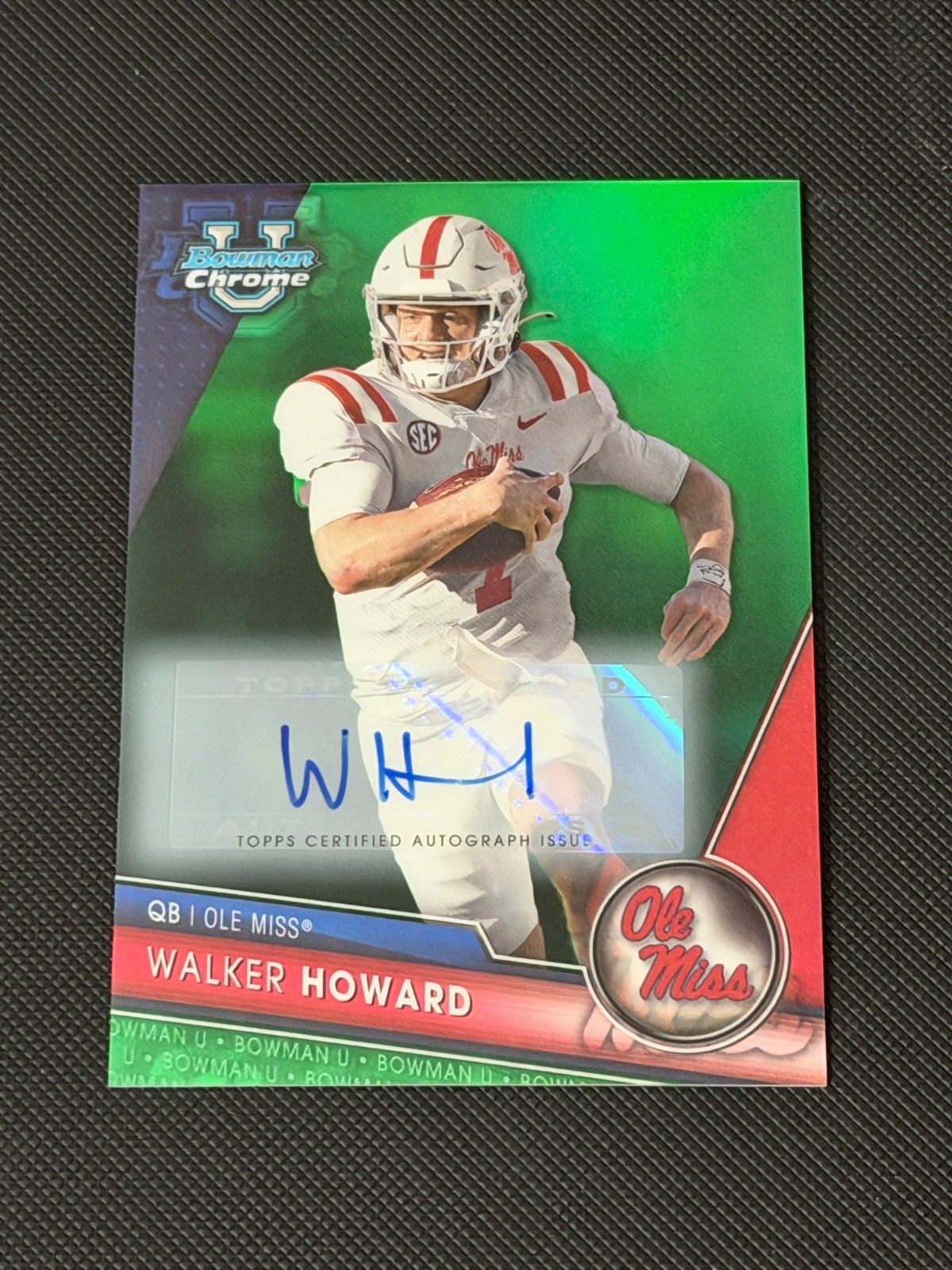 2023 Bowman University Chrome - Chrome Prospect Autographs Walker Howard #78...