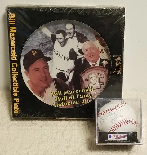 BILL MAZEROSKI Pirates hof Autographed Signed Official MLB Rawlings Baseball +
