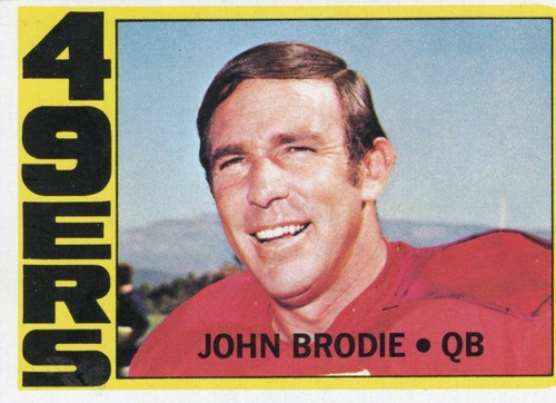 John Brodie #220 1972 Topps card
