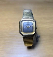 Vintage Seiko Quartz Watch Women Gold Tone Dial Octagon 2320-6599 READ