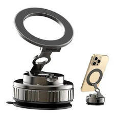  Vacuum Magnetic Phone Holders for Your Car, 360 Adjustable Foldable Strongest 