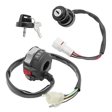  Start Stop Headlight Switch & Ignition Key Switch for Yamaha Warrior 350 