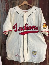 USA Mitchell & Ness 1948 Indians Bob Feller Jersey 48XL Cooperstown Collection