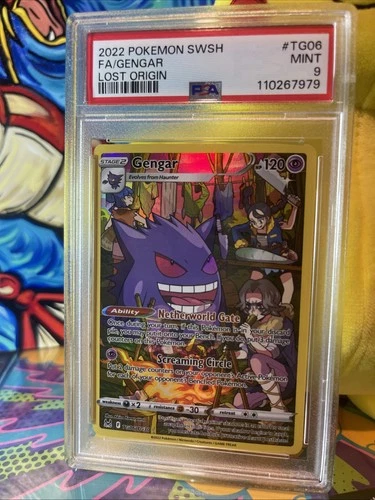 Pokémon TCG Gengar Lost Origin Trainer Gallery TG06/TG30 Holo Ultra Rare Psa 9