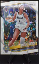 2025 Panini Prizm #92 Angel Reese White Seismic & BASE CARD - Chicago SKY