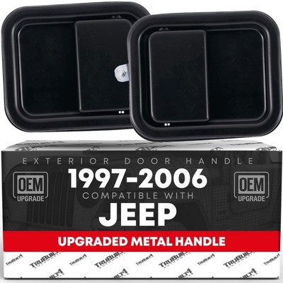 Exterior Door Handle, Left & Right for Jeep Wrangler, Full Door Type - Front ...