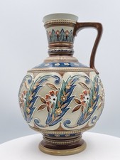 Villeroy & Boch Mettlach antique water jug ewer beautiful 26cm 10.25" high