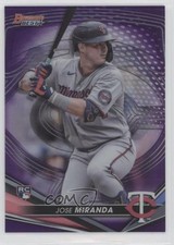 2022 Bowman's Best Purple Refractor 201/250 Jose Miranda #59 0kb5