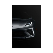 Chevrolet Corvette C7 Poster - American Supercar Wall Art Print, Garage Decor