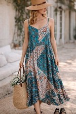 Robe longue neuve bohème T 38