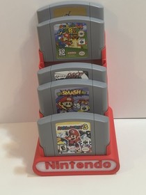 Nintendo 64 N64 8 Cartridge Display Stand Holder 3D Printed