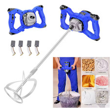 2600W Heavy Duty Handheld Cement Paddle Mixer 6-Speed Drill for Mortar & Plaster
