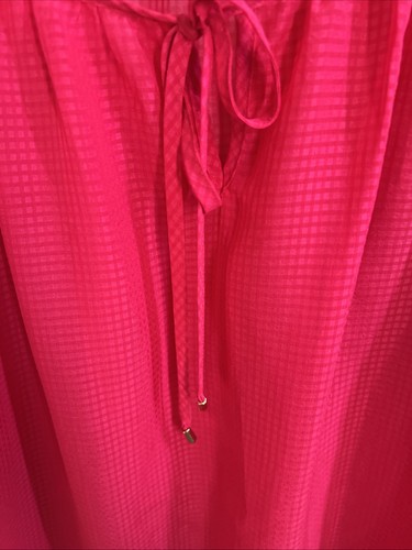 ALYX Sz X-Large Women’s 3/4 Sleeve Sheer Fuchsia Pink Blouse Nice! Boho - Picture 9 of 13