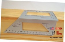 Shinwa Japanese Aluminum Saddle Layout Square w/ 45 degree and 90 degree Sides
