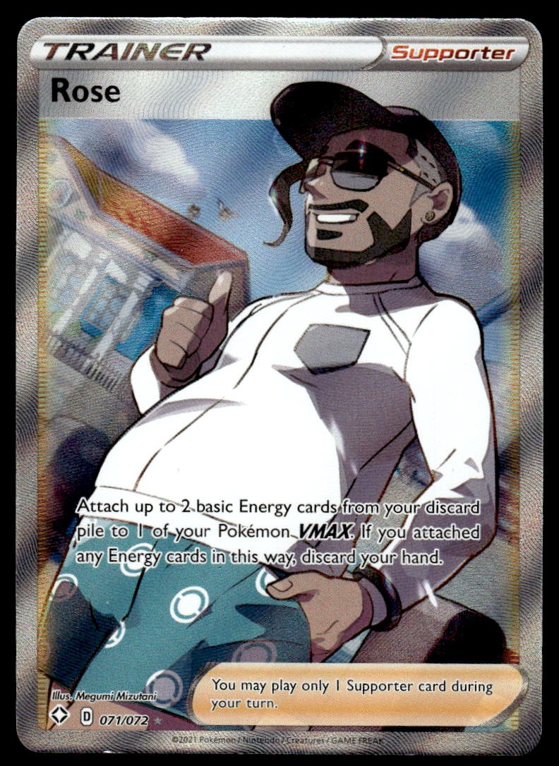 Pokemon TCG Shining Fates #071/072 Rose (Full Art) NM