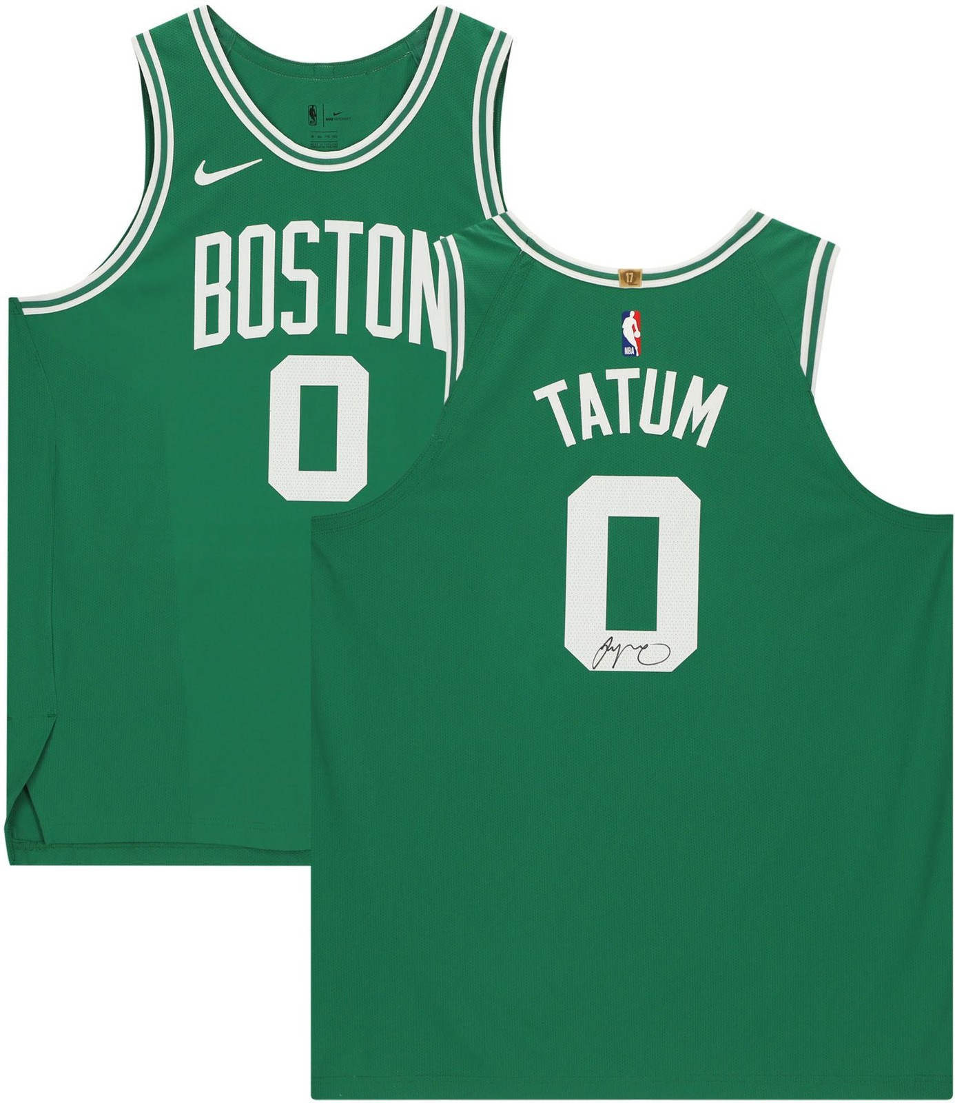 Jayson Tatum Autographed Signed Boston Celtics 2020-21 Green Icon Nike Authentic Jersey 