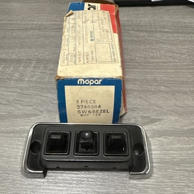 NOS Mopar 1975-78 Power Seat Switch Cordoba Charger Magnum Fury Monaco 3746864