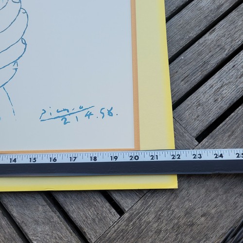 Pablo Picasso Hand mit Blumen Lithographie Litho Portal Publikationen 29" x 22" - Bild 10 von 12