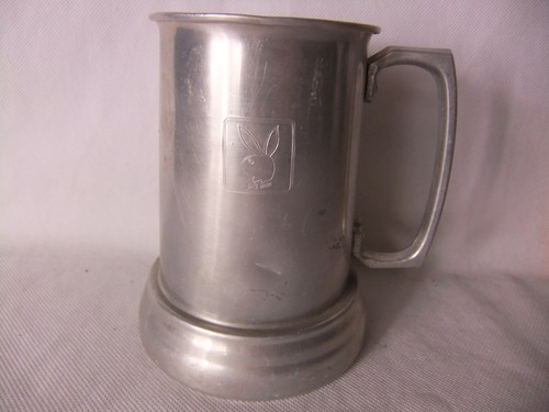 Playboy Vintage Glass & Oddities Lot Ashtray, Thermo-Serv Mugs, Tin Beer Stein - Picture 8 of 12