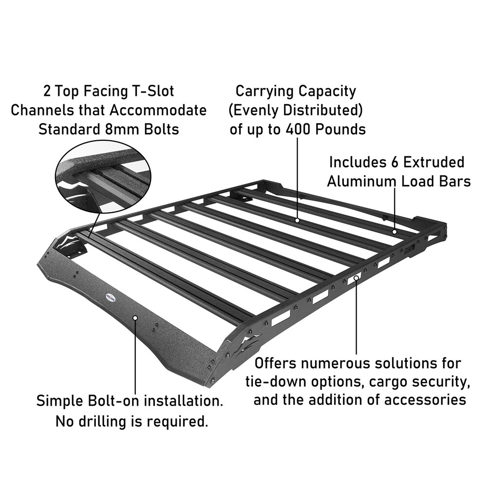 Top Luggage Roof Rack Rooftop Cargo Carrier For Toyota 0523