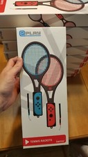 Nintendo Switch PLAY Gaming Accessories Tennis Rackets Red Blue AUTHENTIC