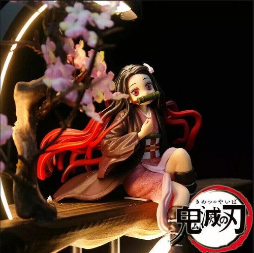 Anime Demon Slayer Kamado Nezuko Figure LED Light Model Boxed Gift In US Stock - Picture 5 of 7