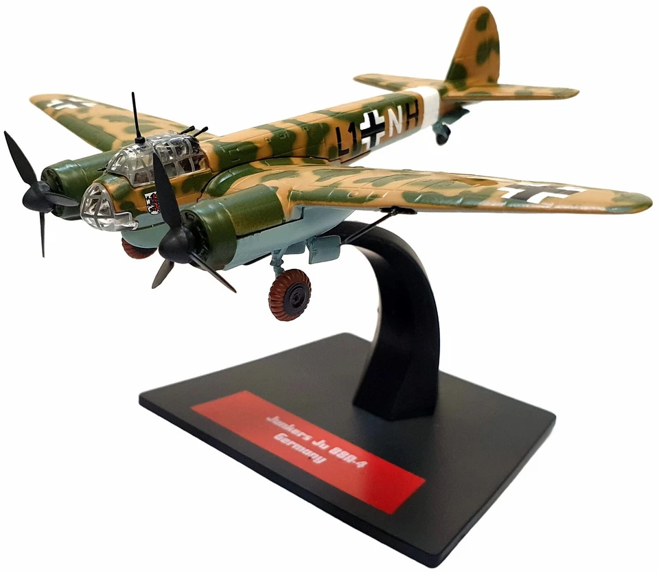 Junkers Ju88 A-4, Alemania, camuflaje arena/verde escala 1:144 modelo diecast (ah15) Foto 3 de 3