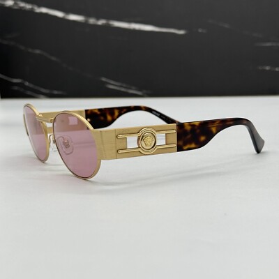 サングラス VERSACE Woman Sunglasses Gold 0VE2264 100284 NEW MOD 2264 1002/84 VERSACE WOMEN SUNGLASSES VE2264 100284