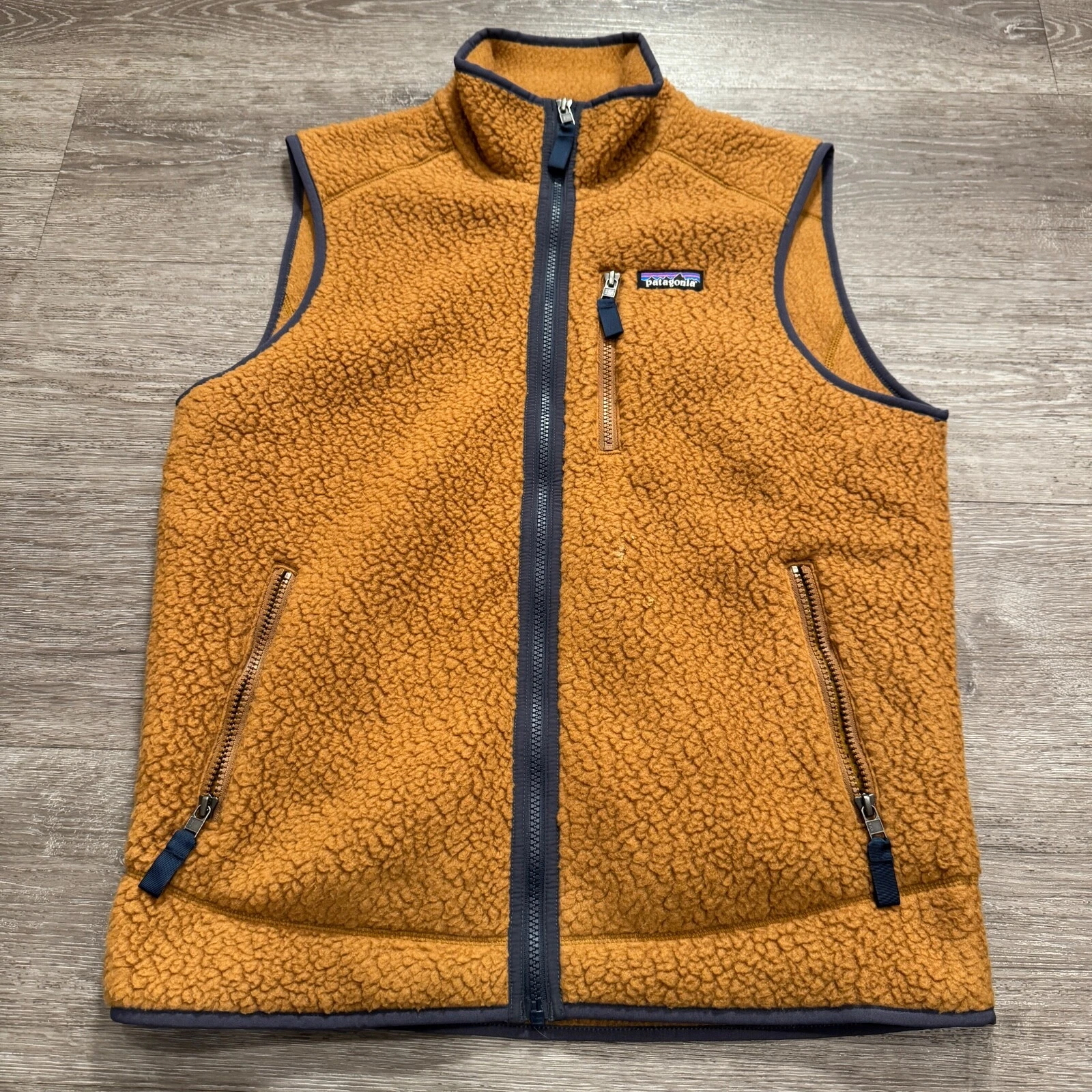 patagonia retro pile full zip pocket outdoor deep fleece jacket