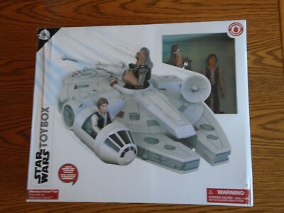 NEW Star Wars Disney Store Millennium Falcon Set with Han Solo