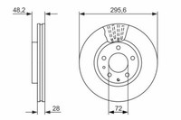 2X Bremsscheiben Vorne FüR Mazda Bosch 0986479758