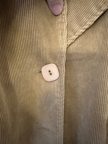 R.Q.T Corduroy Blazer Women's 1X Tan Notched Collar w/ Button Long Sleeve* - Imagen 2 de 9