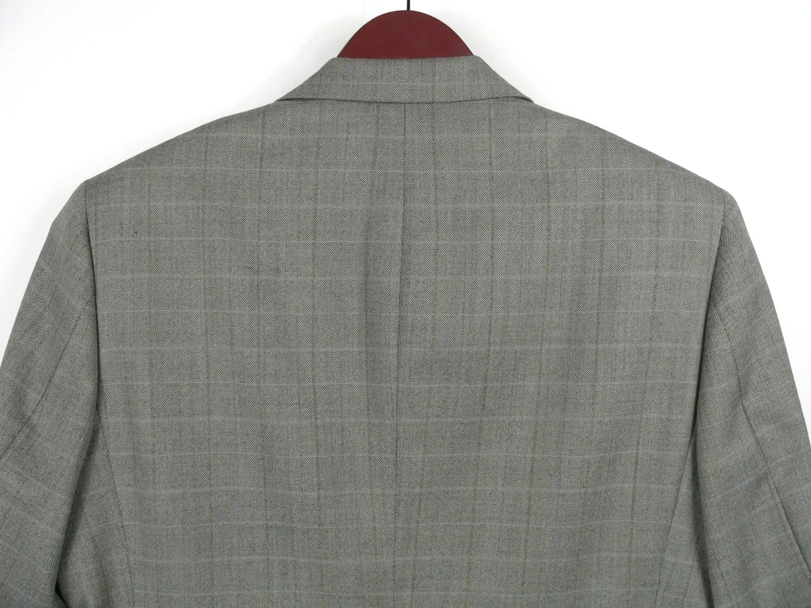 Pendleton Herringbone Blazer Windowpane Gray Wool… - image 6