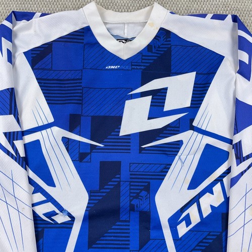 One Industries Jersey Men XXL Blue White Carbon Shirt Bike Motocross Adult * - Picture 2 of 20
