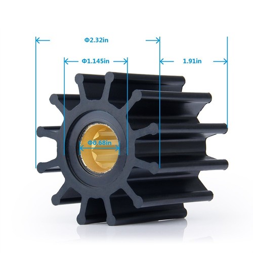 Water Pump Impeller Kit for Volvo Penta Engines 3.0/4.3/5.0/5.7L 320 325 350 365 - Picture 7 of 14