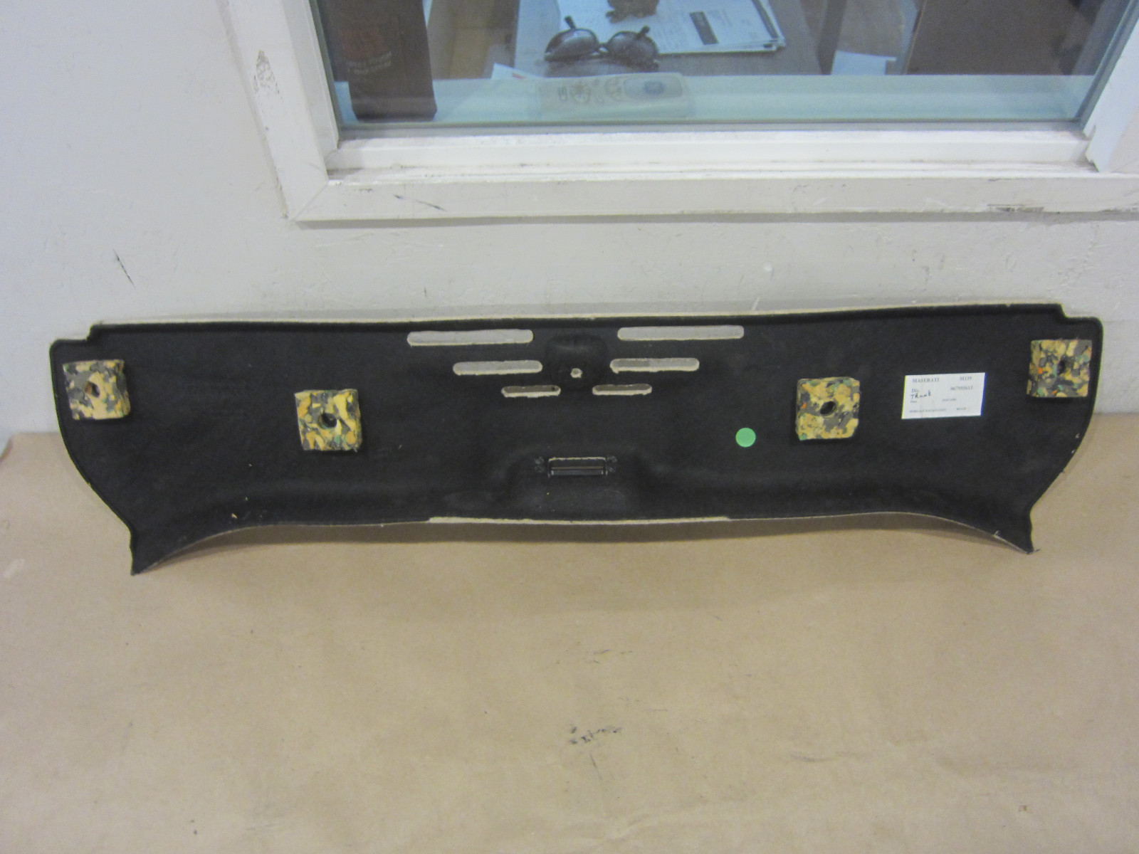 Maserati Quattroporte 05-06 - Trunk Latch Cover Carpet - Beige - P/N 981306300