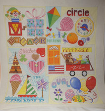 Shape Needlepoint Hand Painted Canvas 3028 24 " x 26" 14 Count