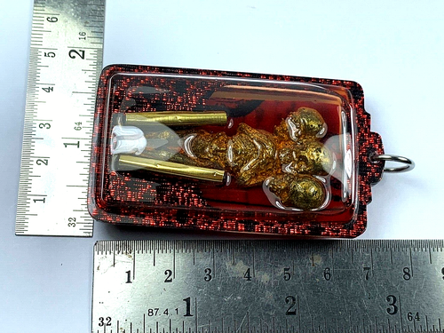 3 HEADS KUMAN PRAI KASIP TAKRUT YANT OIL PENDANT GAMBLING TALISMAN THAI AMULET - Picture 23 of 23