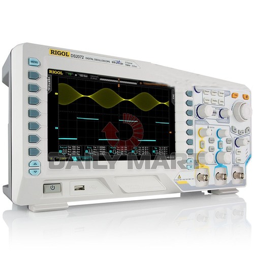 RIGOL Digital Oscilloscope DS2072 2GSa/s 70Mhz 8"TFT 50kwfms/s 500uV-10V/div