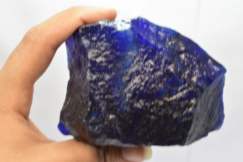 Blue Color 1062.50 Ct Natural Rough Tanzanite UnCut CERTIFIED Loose Gemstone. - Image 4 of 4