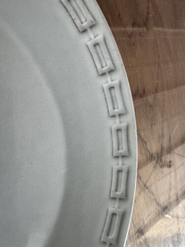 CERAMANO: 60 er Jahre, einfacher hellgrauer Keramik TELLER, Essteller, 25,5cm - Bild 4 von 6