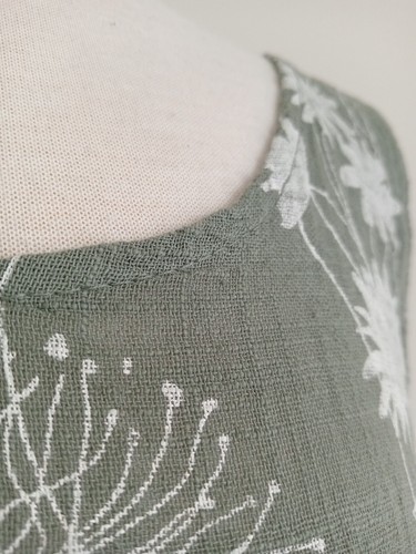 Made in Italy Kleid Langenlook Khaki Pusteblume mit Taschen -UK 12 14 16 18 - Bild 3 von 12
