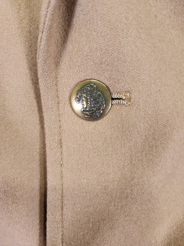 VINTAGE Pendleton Blazer Jacket Mens 42 Beige Wool Sport Coat Made In USA - Picture 2 of 15