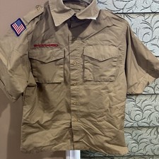 Boy Scout BSA UNIFORM SHIRT New Style Youth Large Short Sleeve I89