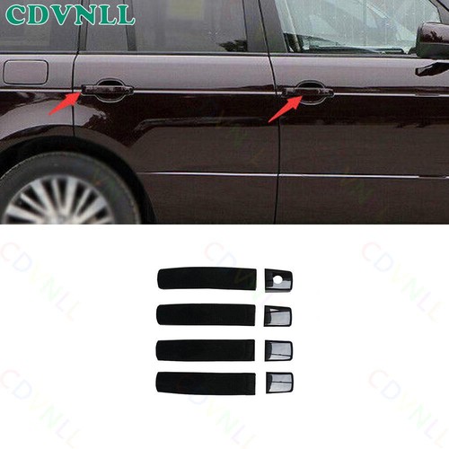 For Range Rover L322 2003-2012 Bright Balck Exterior Side Door Handle Frame Trim - Picture 1 of 5