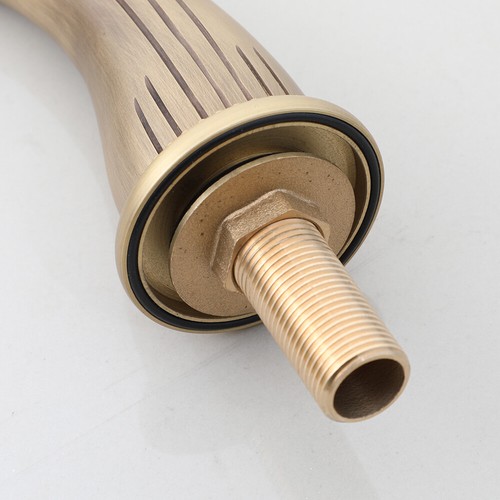 Deck Mount 5PCS Waterfall Shower Set Bathtub Mixer Basin Faucet Handheld Tap - Afbeelding 11 van 14