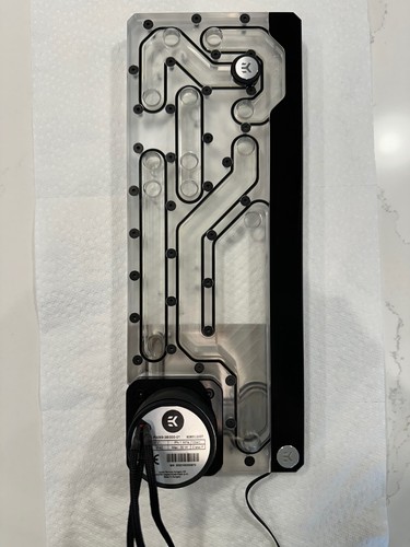 EK-Quantum Reflection Fractal ATX D5 PWM D-RGB - Plaque de distribution plexi