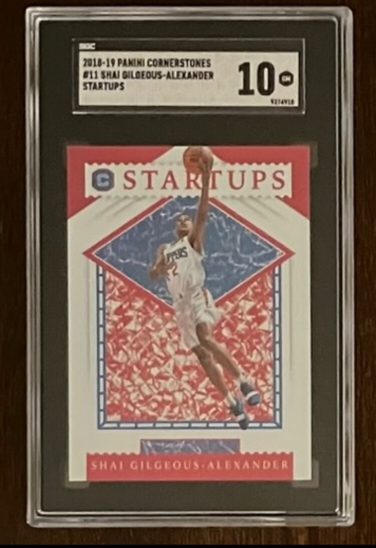 2018 Panini Cornerstones Shai Gilgeous-Alexander Startups Rookie SGC 10 PSA