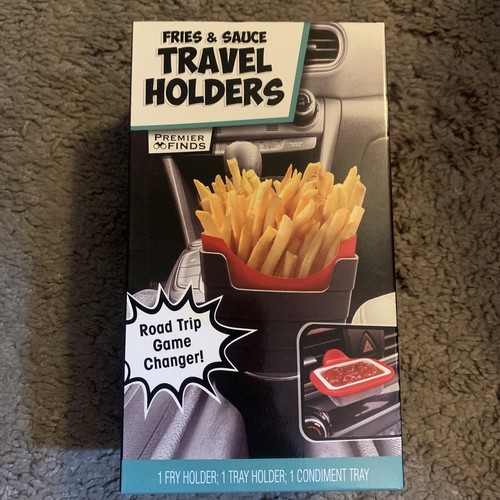 Premier Finds Fries & Sauce Travel Holders Cup Holder Fast Food Gag Gift New - Afbeelding 1 van 6